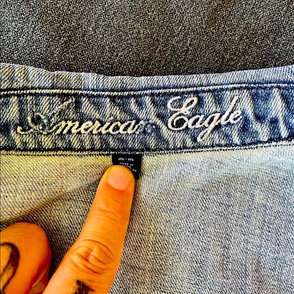 Womens American Eagle Denim Vest - Picture 3 of 5